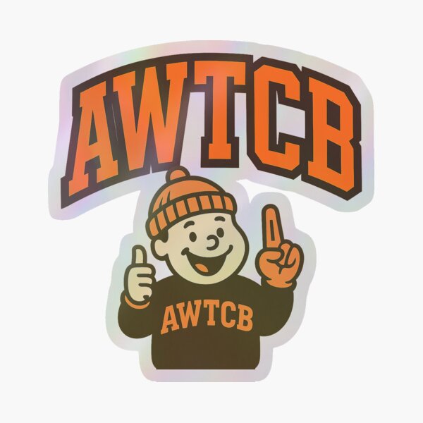"And We're The Cleveland Browns" Sticker 