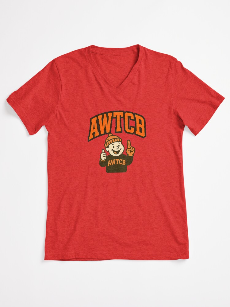 "And We're The Cleveland Browns" V-Neck T-Shirt - Image 3