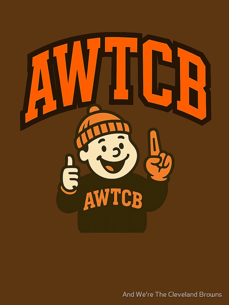 "And We're The Cleveland Browns" Oversized T-Shirt - Image 3