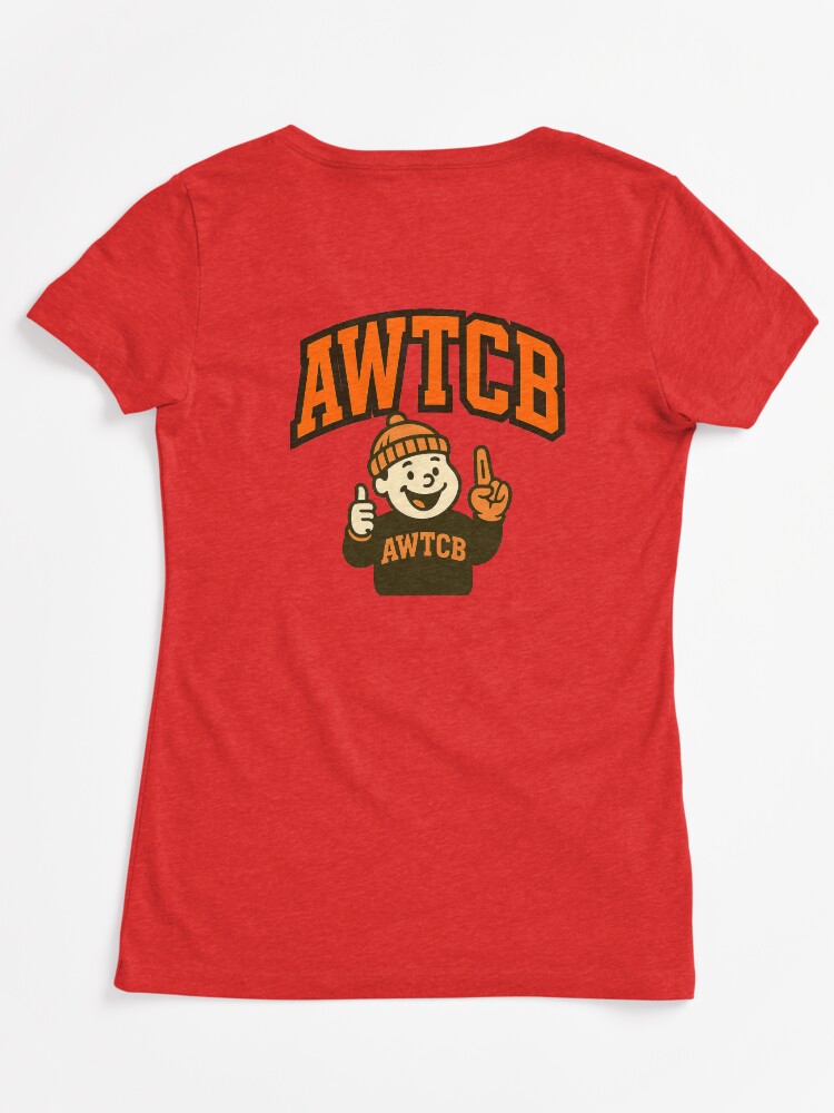 "And We're The Cleveland Browns" Fitted V-Neck T-Shirt - Image 6