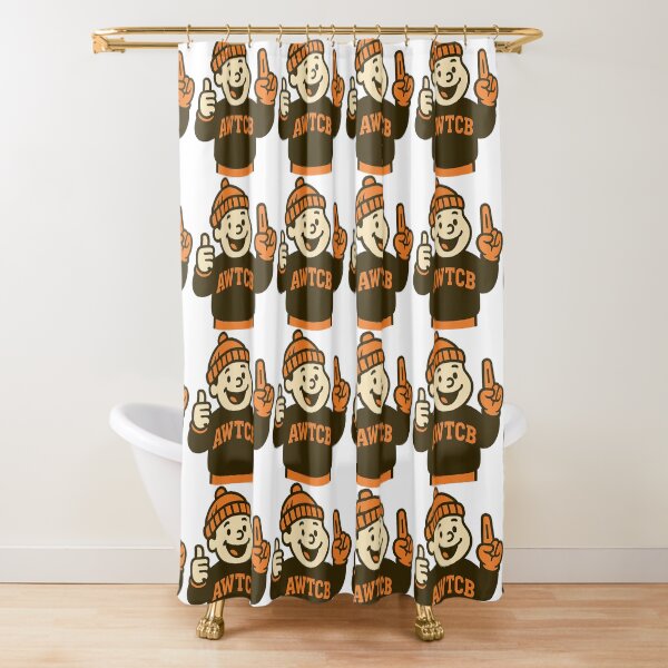 "And We're The Cleveland Browns" Shower Curtain 