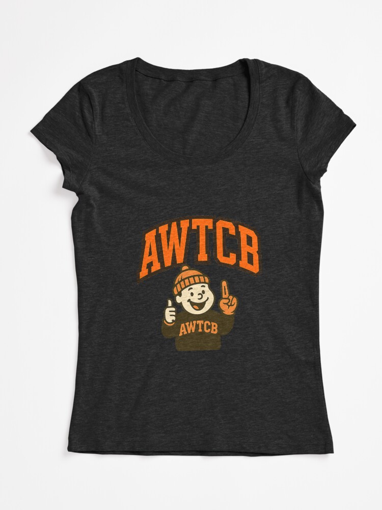 "And We're The Cleveland Browns" Fitted Scoop T-Shirt - Image 3