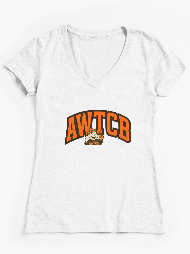 "And We're The Cleveland Browns" Fitted V-Neck T-Shirt - Image 3