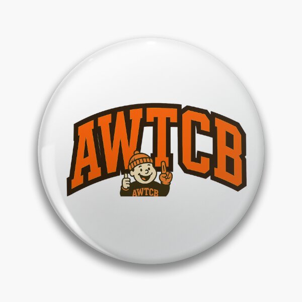 "And We're The Cleveland Browns" Pin for Sale by KJCDigital