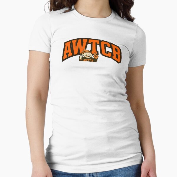 "And We're The Cleveland Browns" Fitted T-Shirt for Sale by KJCDigital