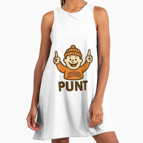 "And We're The Cleveland Browns - Punt" A-Line Dress for Sale by KJCDigital