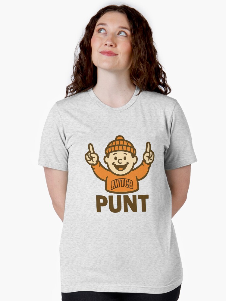 "And We're The Cleveland Browns - Punt" Tri-blend T-Shirt - Image 2