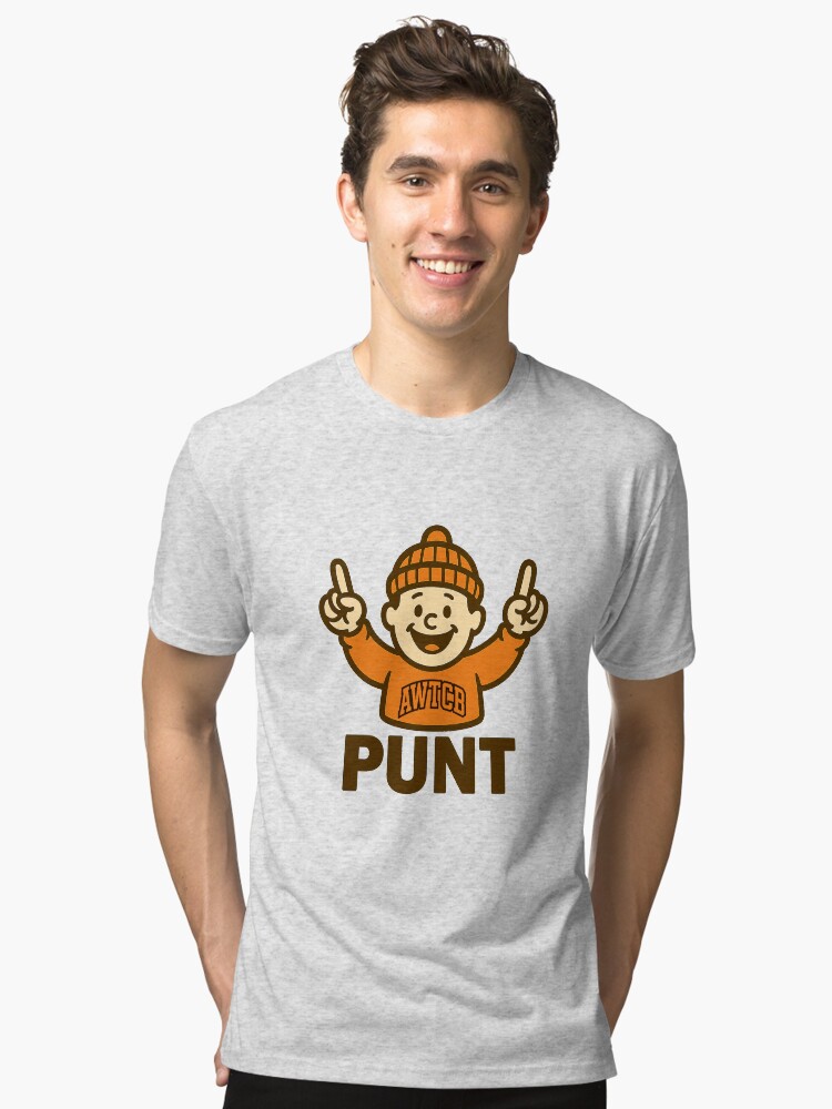 "And We're The Cleveland Browns - Punt" Tri-blend T-Shirt - Image 6