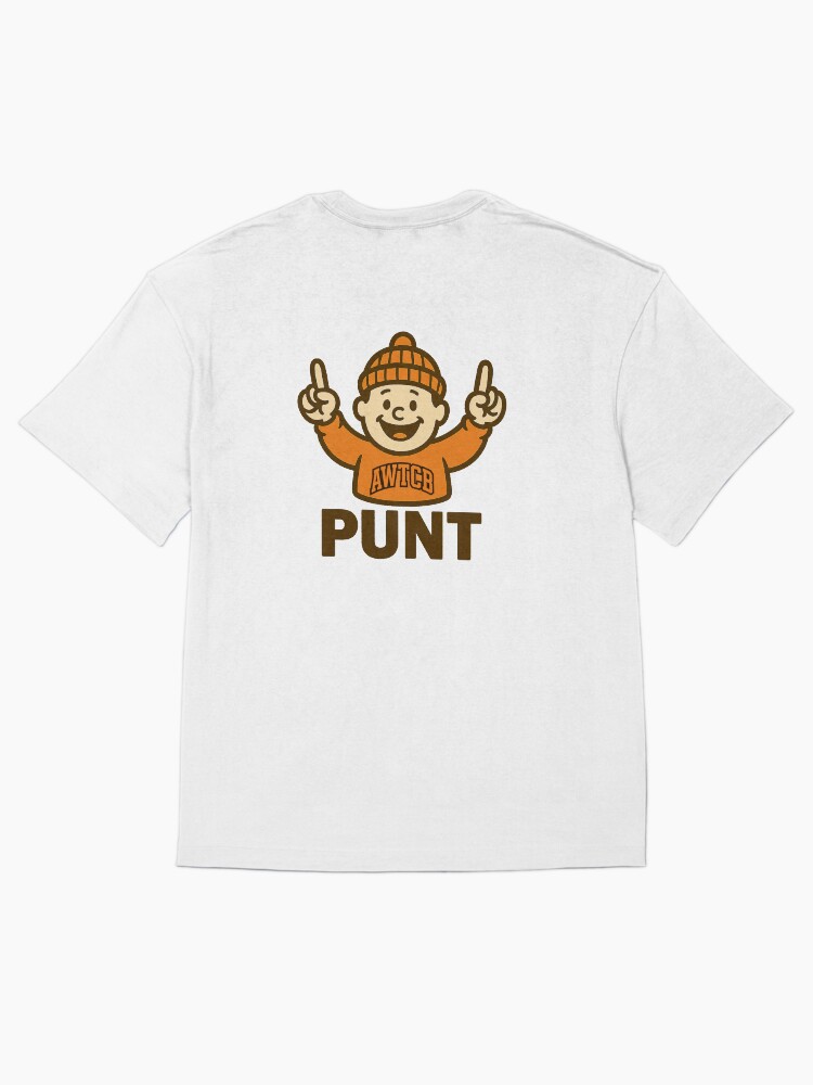 "And We're The Cleveland Browns - Punt" Oversized T-Shirt - Image 6