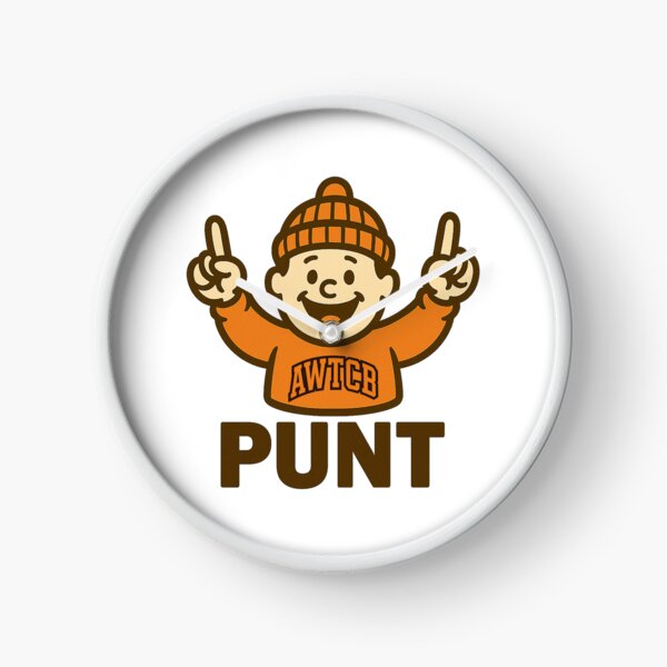 "And We're The Cleveland Browns - Punt" Clock 