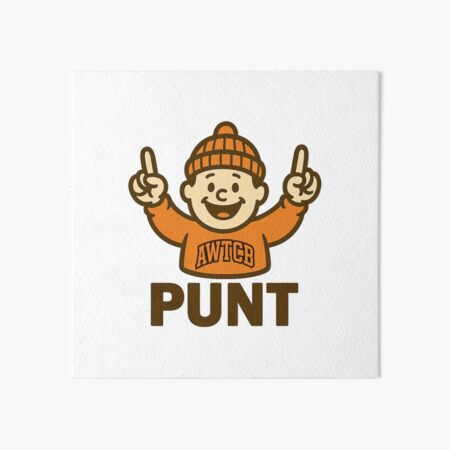 "And We're The Cleveland Browns - Punt" Art Board Print 