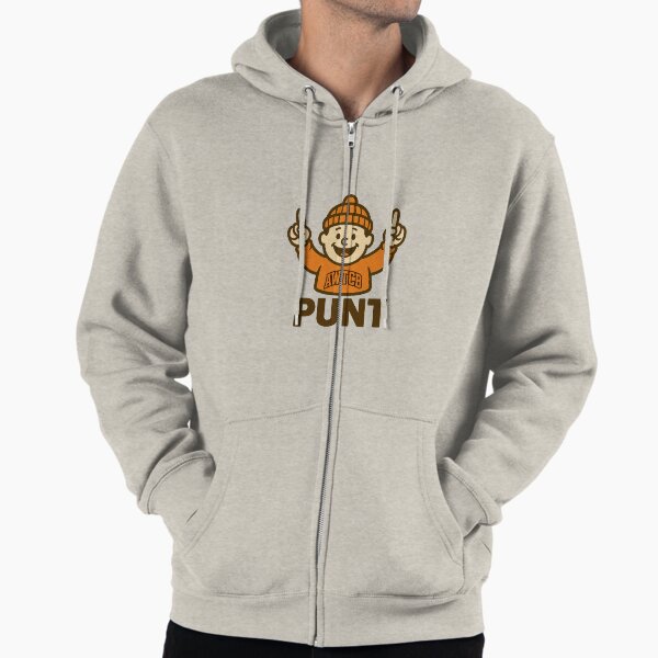 "And We're The Cleveland Browns - Punt" Zipped Hoodie for Sale by KJCDigital