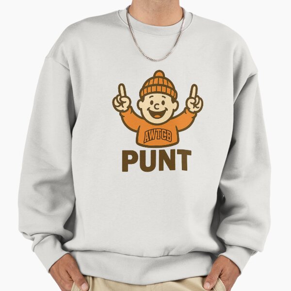 "And We're The Cleveland Browns - Punt" Premium Oversized Sweatshirt 