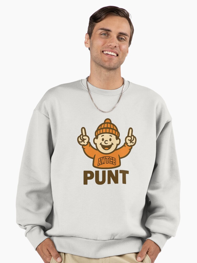 "And We're The Cleveland Browns - Punt" Premium Oversized Sweatshirt - Image 2