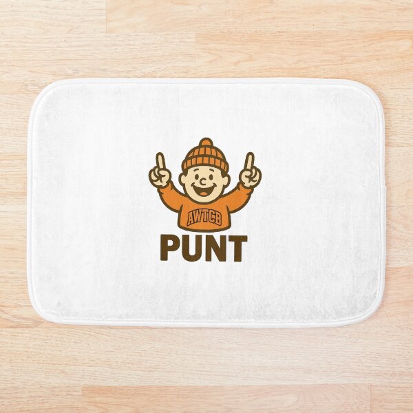 "And We're The Cleveland Browns - Punt" Bath Mat 