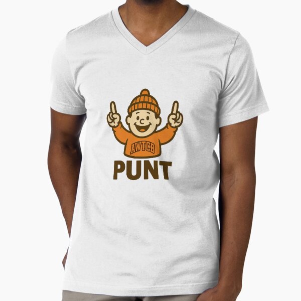 "And We're The Cleveland Browns - Punt" V-Neck T-Shirt 