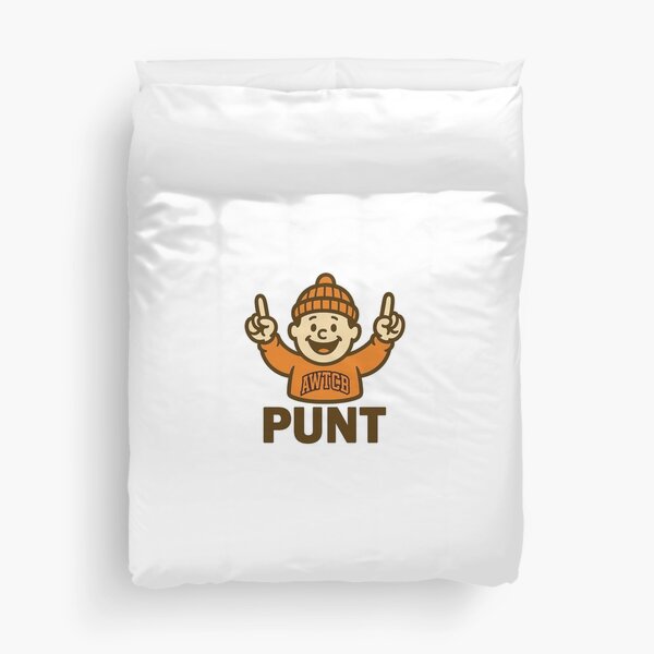 "And We're The Cleveland Browns - Punt" Duvet Cover 