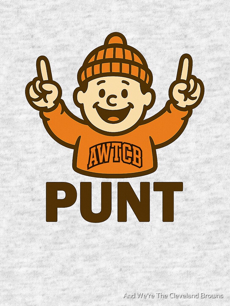 "And We're The Cleveland Browns - Punt" Tri-blend T-Shirt - Image 5