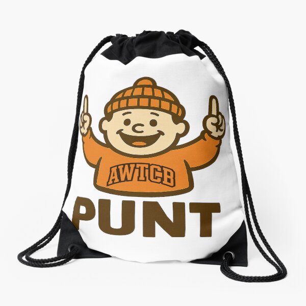"And We're The Cleveland Browns - Punt" Drawstring Bag 