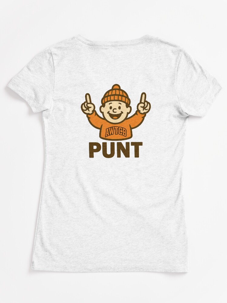 "And We're The Cleveland Browns - Punt" Fitted V-Neck T-Shirt - Image 6