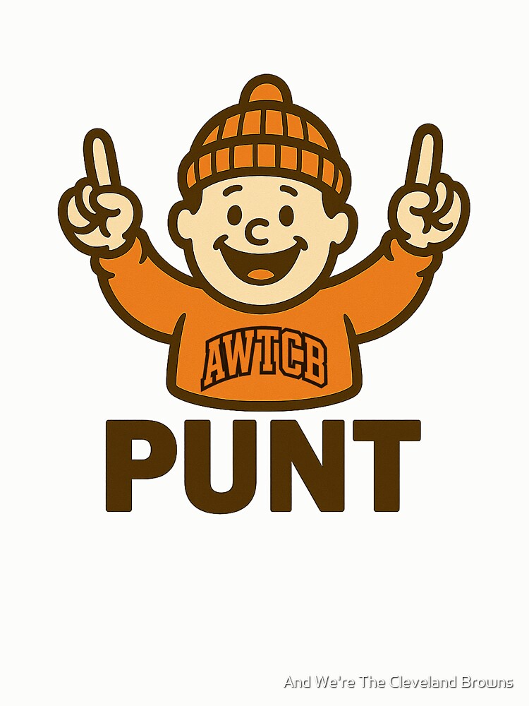 "And We're The Cleveland Browns - Punt" Pullover Sweatshirt - Image 5