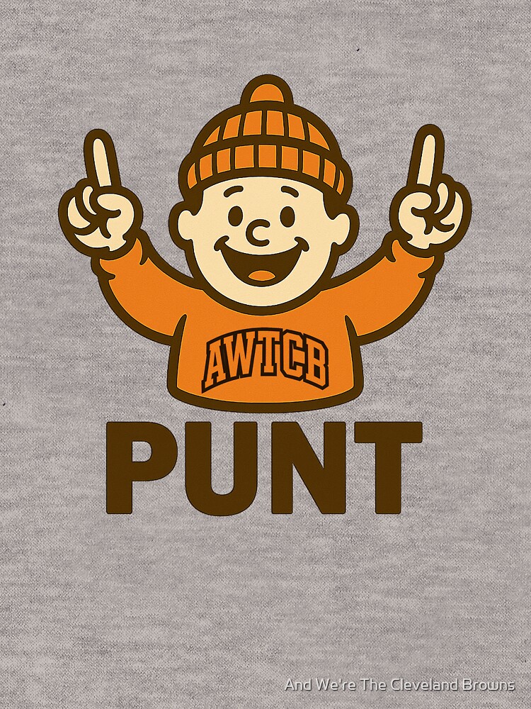 "And We're The Cleveland Browns - Punt" Lightweight Hoodie - Image 5