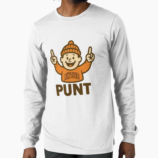 "And We're The Cleveland Browns - Punt" Long Sleeve T-Shirt for Sale by KJCDigital