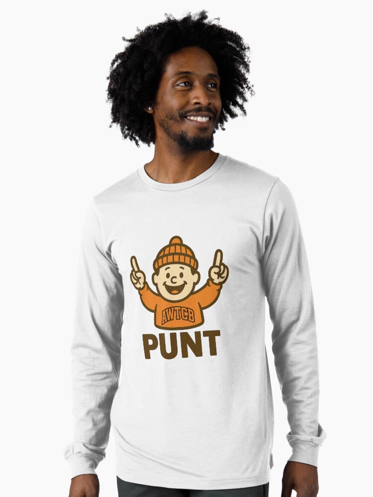 "And We're The Cleveland Browns - Punt" Long Sleeve T-Shirt - Image 2