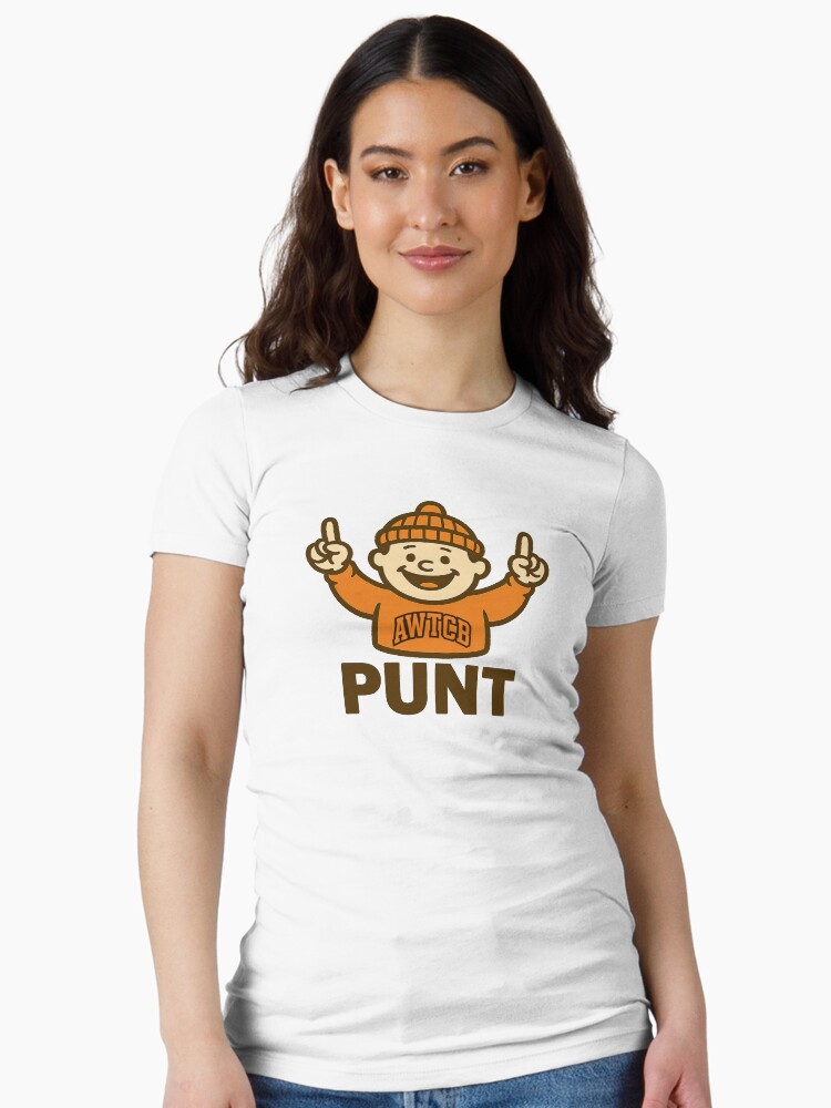 "And We're The Cleveland Browns - Punt" Fitted T-Shirt - Image 2