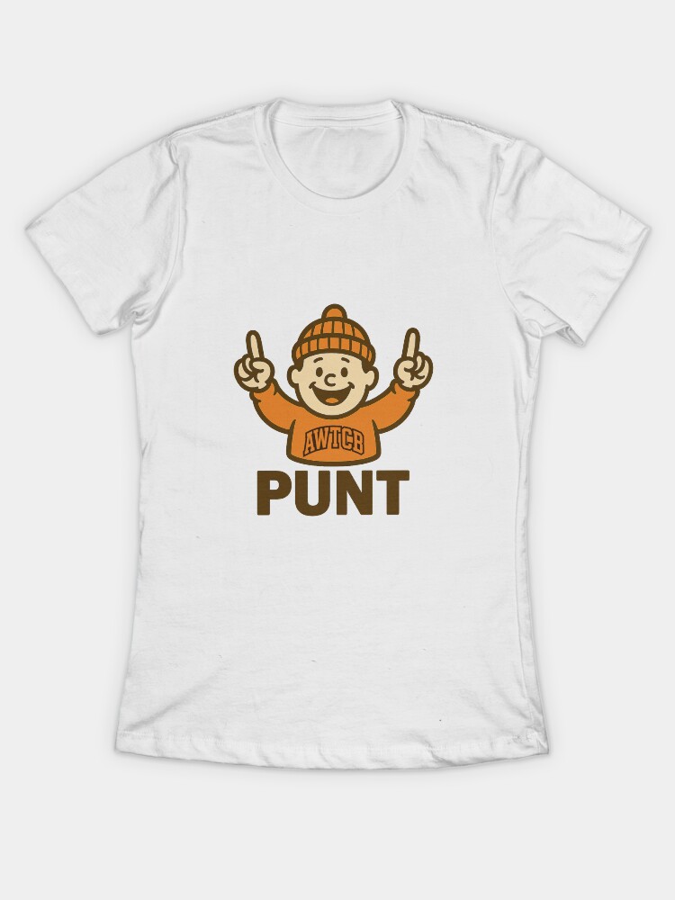 "And We're The Cleveland Browns - Punt" Fitted T-Shirt - Image 3