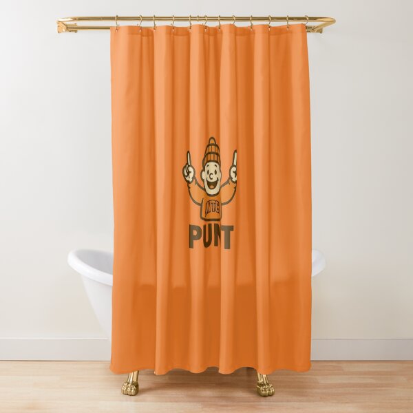 "And We're The Cleveland Browns - Punt" Shower Curtain for Sale by KJCDigital