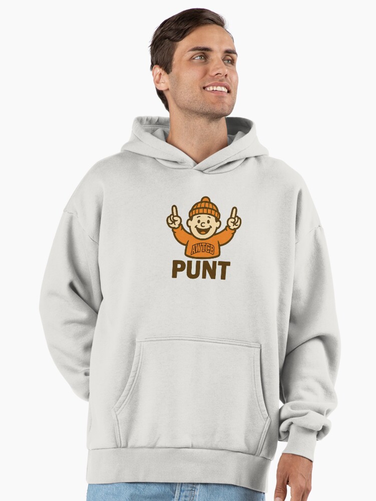 "And We're The Cleveland Browns - Punt" Premium Oversized Hoodie - Image 2