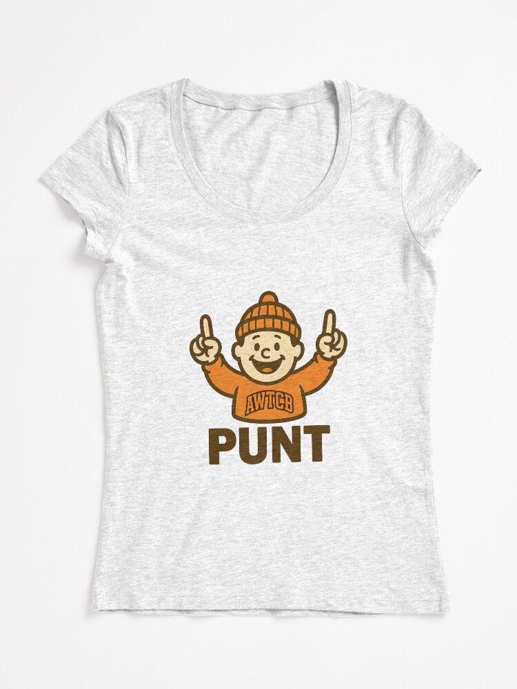 "And We're The Cleveland Browns - Punt" Fitted Scoop T-Shirt - Image 3