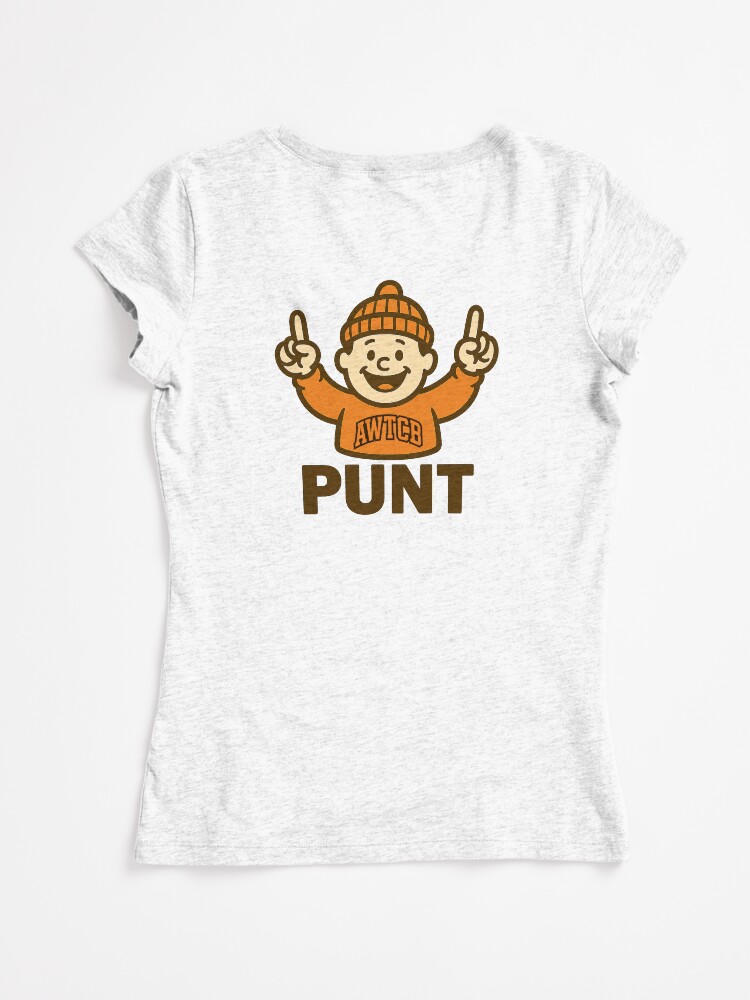 "And We're The Cleveland Browns - Punt" Fitted Scoop T-Shirt - Image 6