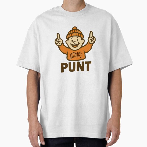 "And We're The Cleveland Browns - Punt" Oversized T-Shirt for Sale by KJCDigital