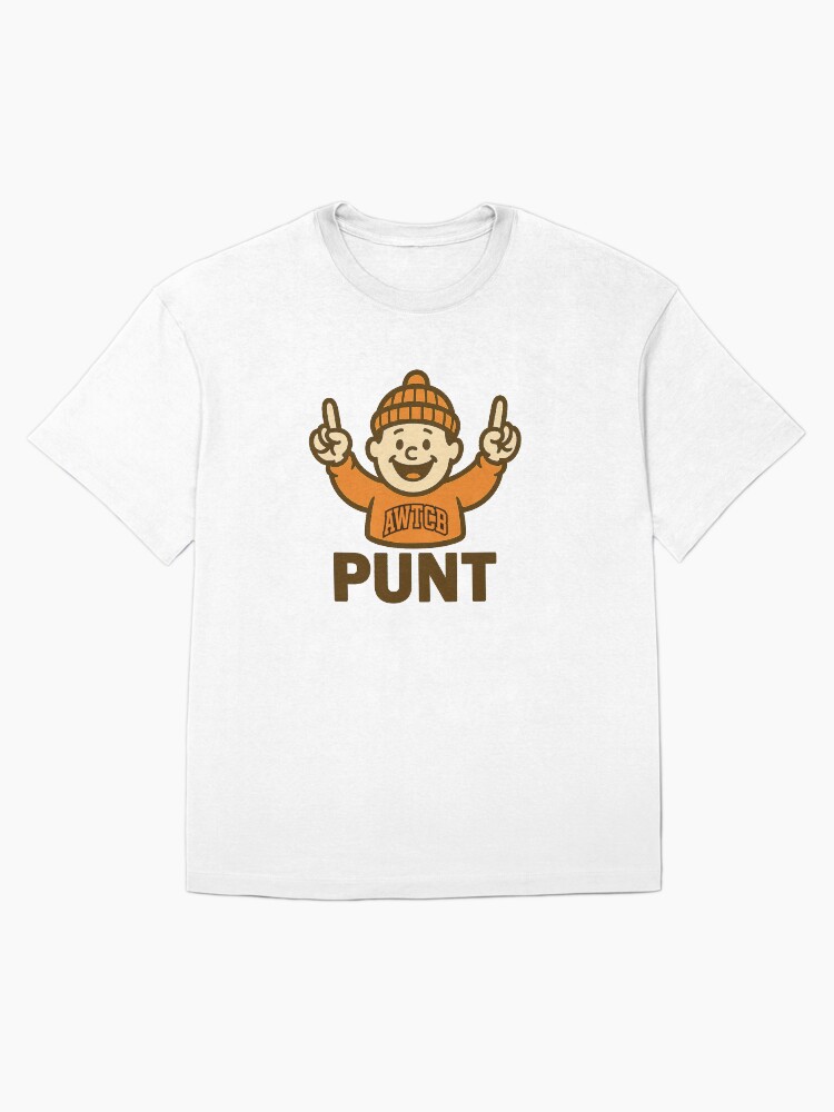 "And We're The Cleveland Browns - Punt" Oversized T-Shirt - Image 3