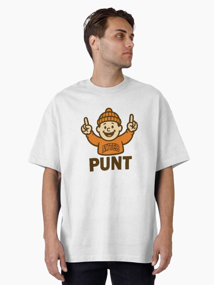 "And We're The Cleveland Browns - Punt" Oversized T-Shirt - Image 5