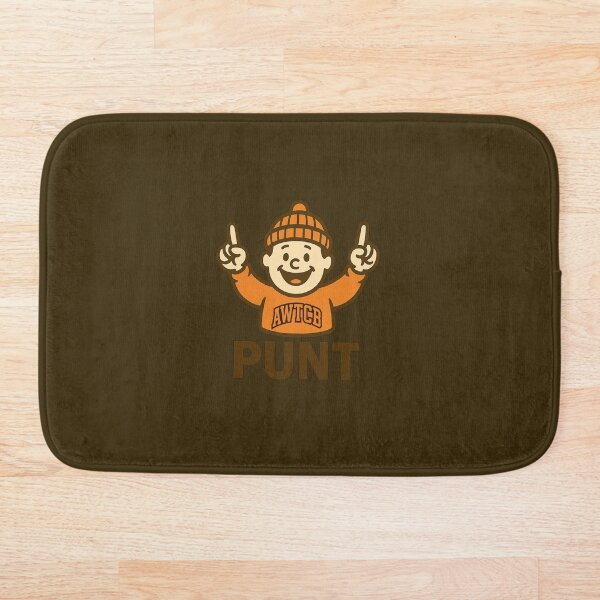 "And We're The Cleveland Browns - Punt" Bath Mat for Sale by KJCDigital