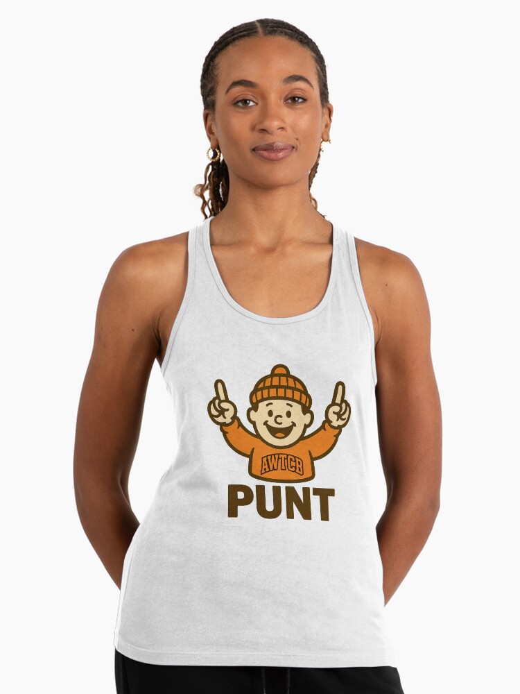 "And We're The Cleveland Browns - Punt" Racerback Tank Top - Image 2
