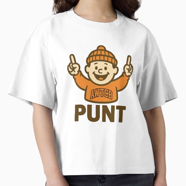"And We're The Cleveland Browns - Punt" Boxy T-Shirt for Sale by KJCDigital