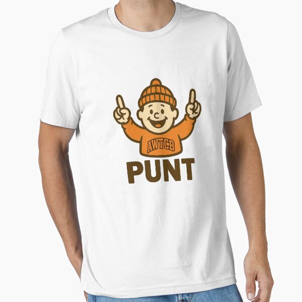 "And We're The Cleveland Browns - Punt" Essential T-Shirt for Sale by KJCDigital