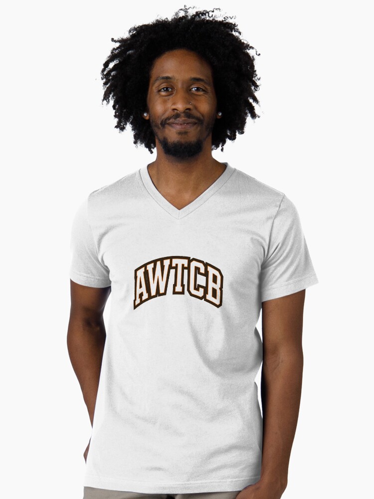 "And We're The Cleveland Browns - AWTCB" V-Neck T-Shirt - Image 2