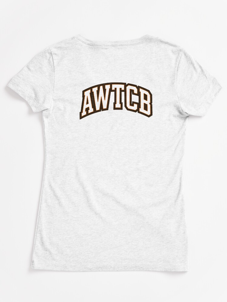 "And We're The Cleveland Browns - AWTCB" Fitted V-Neck T-Shirt - Image 6