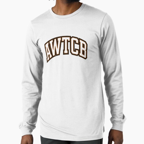 "And We're The Cleveland Browns - AWTCB" Long Sleeve T-Shirt for Sale by KJCDigital