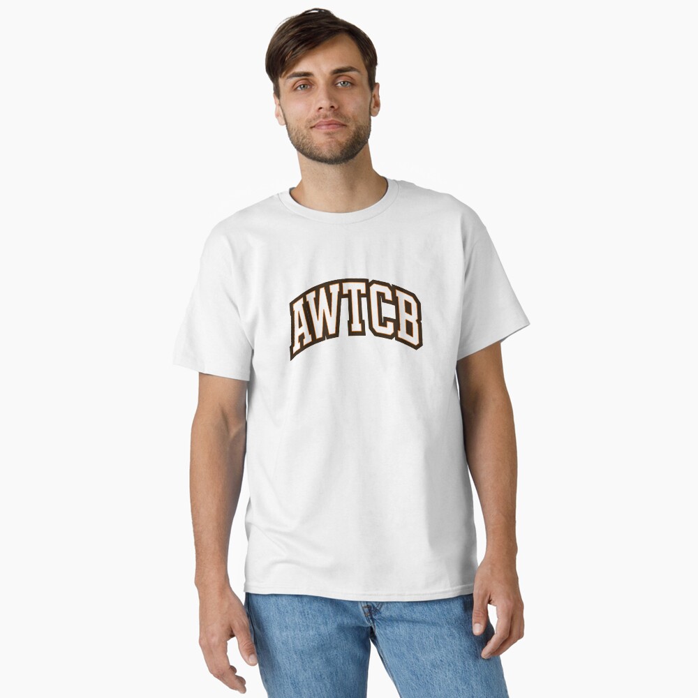 "And We're The Cleveland Browns - AWTCB" Fitted Scoop T-Shirt - Image 7