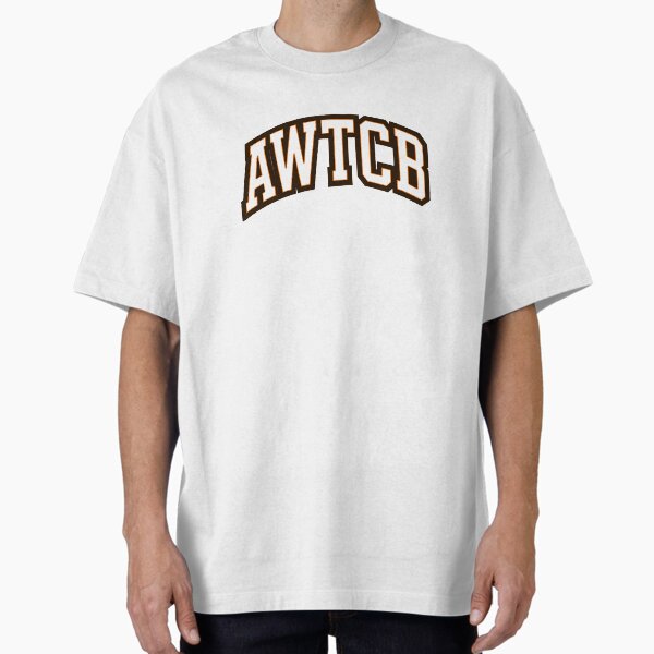 "And We're The Cleveland Browns - AWTCB" Oversized T-Shirt for Sale by KJCDigital
