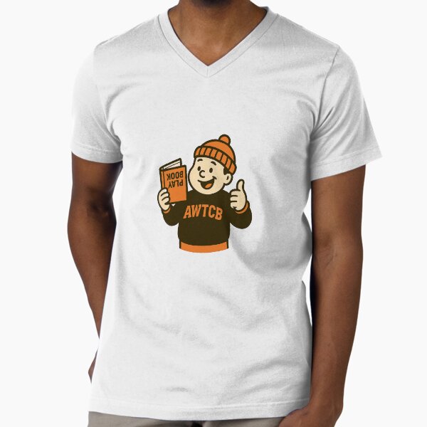 "And We're The Cleveland Browns - Playbook" V-Neck T-Shirt for Sale by KJCDigital