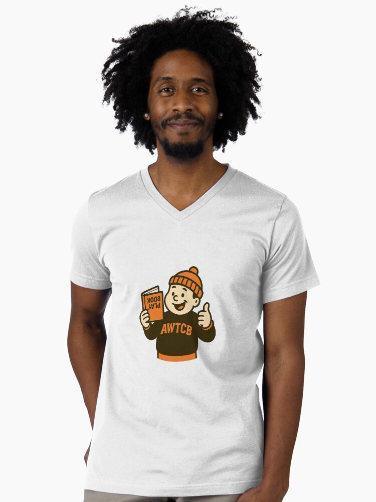 "And We're The Cleveland Browns - Playbook" V-Neck T-Shirt - Image 2