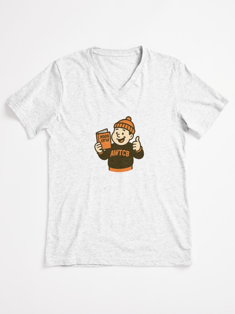"And We're The Cleveland Browns - Playbook" V-Neck T-Shirt - Image 3