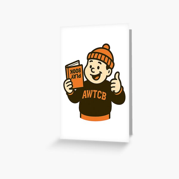 "And We're The Cleveland Browns - Playbook" Greeting Card 